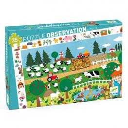 Puzzle Observación La Granja 35 Piezas (DJECO 37591)