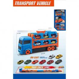 Camión Porta Coches con Pista y 2 Coches