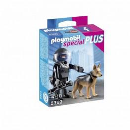 PLAYMOBIL POLICIA ESPECIAL CON PERRO.
