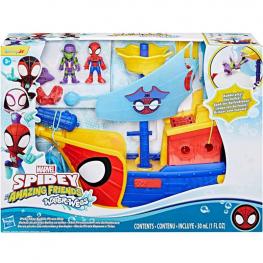 Marvel Spidey and His Amazing Friends - Water Webs Barco Pirata (Hasbro G0666)