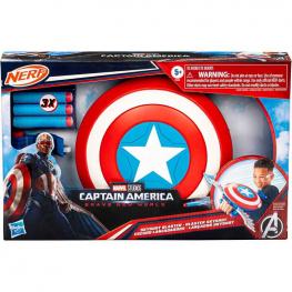 Avengers - Capitán América Escudo Lanzadardos Nerf (Hasbro F9302)