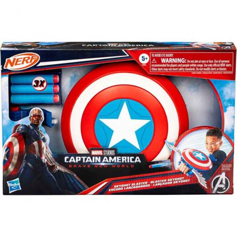 Avengers - Capitán América Escudo Lanzadardos Nerf (Hasbro F9302)