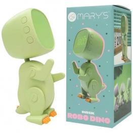 Mary's Reloj Despertador Robo-Dino Verde