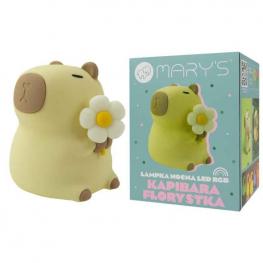 Mary's Lámpara de Noche LED Capybara con Flor