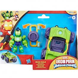 Marvel Iron Man and His Awesome Friends - Vehículo con Figura Iron Hulk (Hasbro G1472)