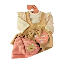 Nenuco Ropita en Percha Vestido Beige 42cm.