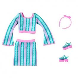 Barbie Moda Look Completo - Verde y Rosa (Mattel HYV19)