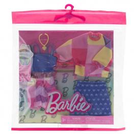 Barbie Pack 2 Modas - Cuadrados y Corazones (Mattel HRH42)