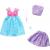 Barbie Pack 2 Modas - Sirena (Mattel HRH44)