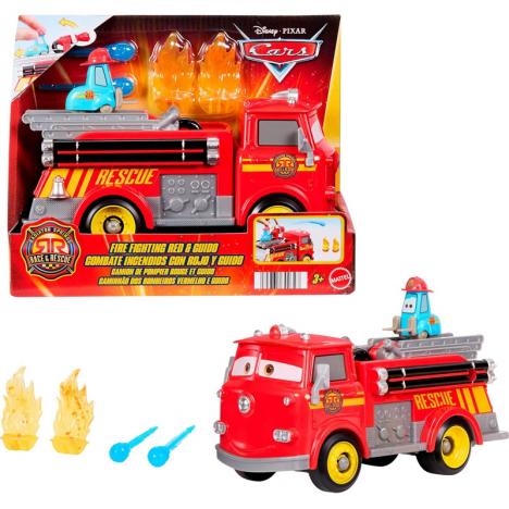 Cars Camión de Bomberos Red y Guido (Mattel JFL54)