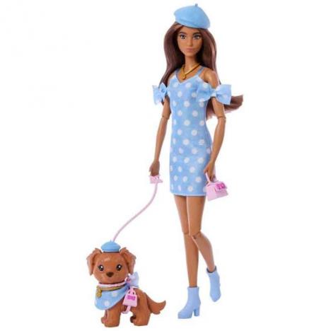 Barbie Twinning Looks Morena con Perro (Mattel JFP38)