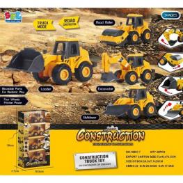 Set 4 Vehículos de Obras Fricción