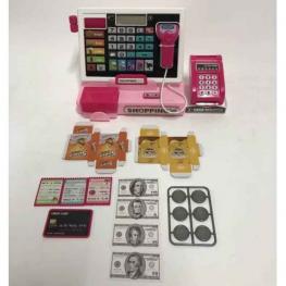 Caja Registradora Rosa con Escáner y Accesorios