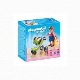 PLAYMOBIL MADRE CON COCHECITO.