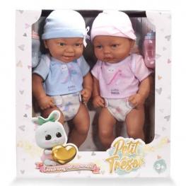 Pack 2 Bebes 32 cm. con Accesorios