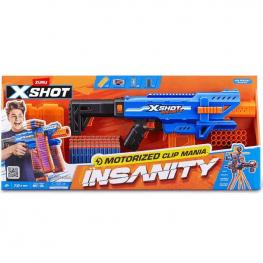 Pistola Zuru X-Shot Insanity Clip Motorizada con 3 Cargadores y 72 Dardos