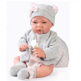 Muñeca Recién Nacida Lúa con Cojín y Chaqueta 42 cm de Antonio Juan.