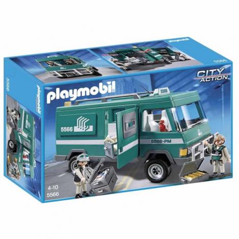PLAYMOBIL VEHICULO PARA TRANSPORTAR DINERO.