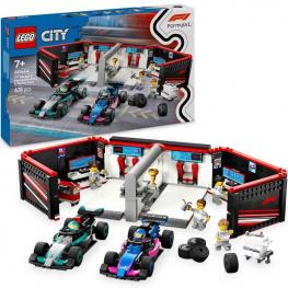 Lego 60444 City - Garaje de F1 con Coches Mercedes-AMG y Alpine