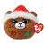 TY Peluche Puffies 10 cm - Pudding Oso Navideño