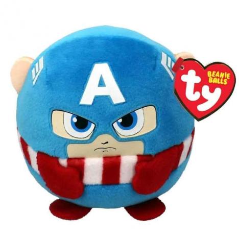 TY Peluche Beanie Ball 10 cm - Capitän América