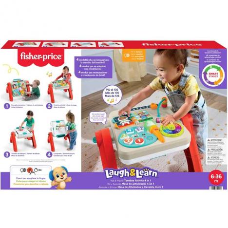 Fisher Price Mesa de Aprendizaje 4 en 1 (Mattel JGW89)