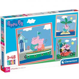 Puzzle Peppa Pig 3 X 48 Piezas (Clementoni 25293)