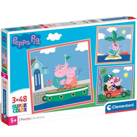 Puzzle Peppa Pig 3 X 48 Piezas (Clementoni 25293)