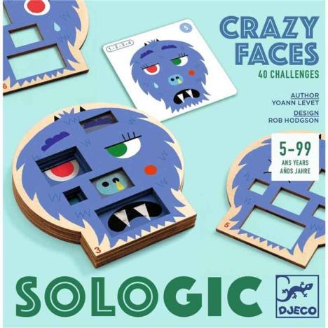 Juego Sologic Crazy Faces (DJECO 38591)