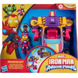 Marvel Iron Man and His Awesome Friends - Vehículo y Armadura Ironheart (Hasbro G1476)
