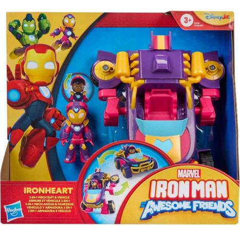 Marvel Iron Man and His Awesome Friends - Vehículo y Armadura Ironheart (Hasbro G1476)