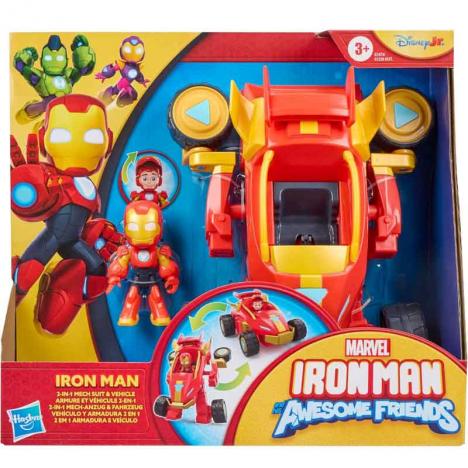 Marvel Iron Man and His Awesome Friends - Vehículo y Armadura Iron Man (Hasbro G1474)