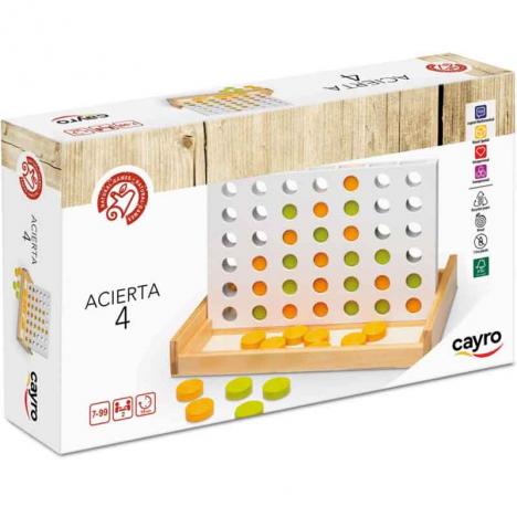 Juego 4 en Raya de Madera