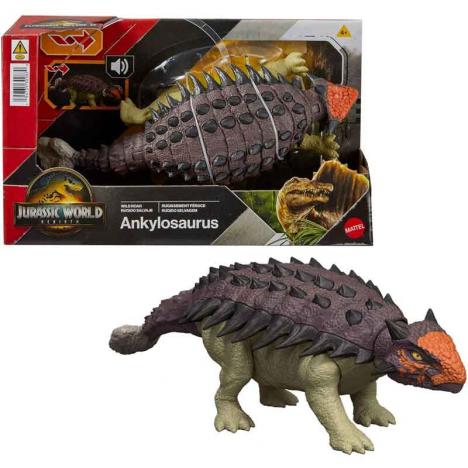 Jurassic World El Renacer Anquilosaurio Rugido Salvaje (Mattel JGB90)