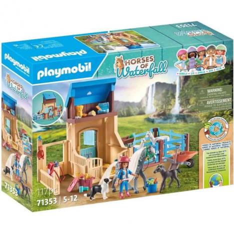 Playmobil 71353 - Horses of Waterfall: Establo de Caballos con Amelia y Whisper