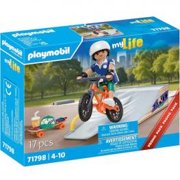 Playmobil 71798 - My Life: Skateboarder con Rampa