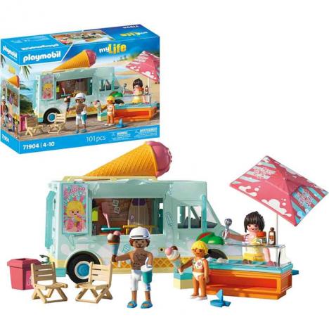Playmobil 71904 - My Life: Camión de Helados con Tienda de Surf
