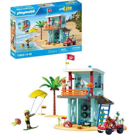 Playmobil 71903 - My Life: Torre de Vigilancia con Coche de Playa