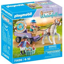 Playmobil 71496 - Horses of Waterfall: Carruaje con Poni