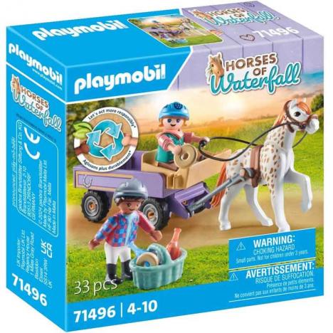 Playmobil 71496 - Horses of Waterfall: Carruaje con Poni