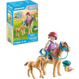 Playmobil 71498 - Horses of Waterfall: Niña con Poni y Potro