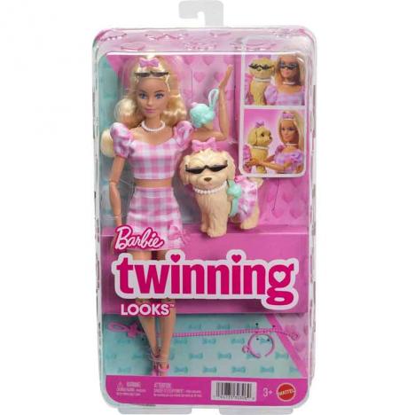 Barbie Twinning Looks Rubia con Perro (Mattel JFP36)