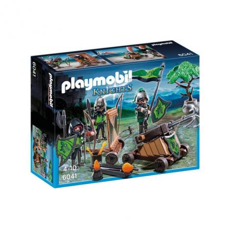 Playmobil - Caballeros Lobo con Catapulta.