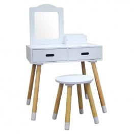 Tocador de Madera con Banqueta