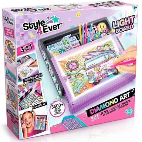 Style 4 Ever Maletín Luminoso Diamond Art 3 En 1