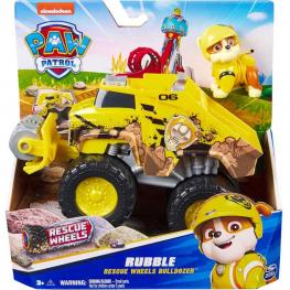 Patrulla Canina Rescue Wheels Rubble Vehículo y Figura (Spin Master 6069304)