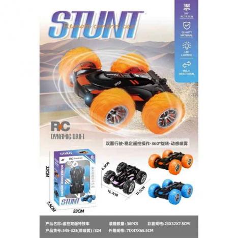 Coche Stunt 360º Radio Control con Luz