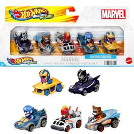 Hot Wheels - Pack de 5 Coches Marvel (Mattel HPN40)