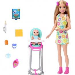 Barbie Skipper Niñera con Trona y Bebé (Mattel HTK35)