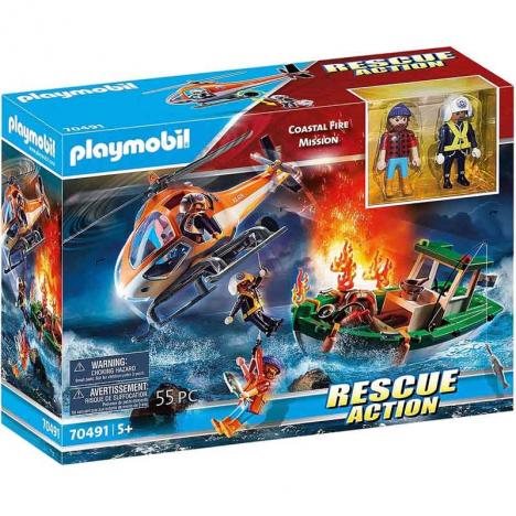Playmobil 70491 - Rescue Action Mision de Rescate Marítimo